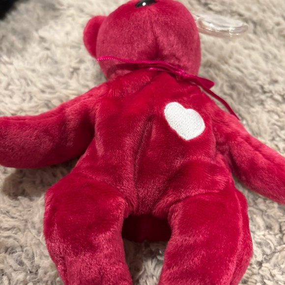 Ty Valentina the Red Bear Beanie Baby - Picture 2 of 3